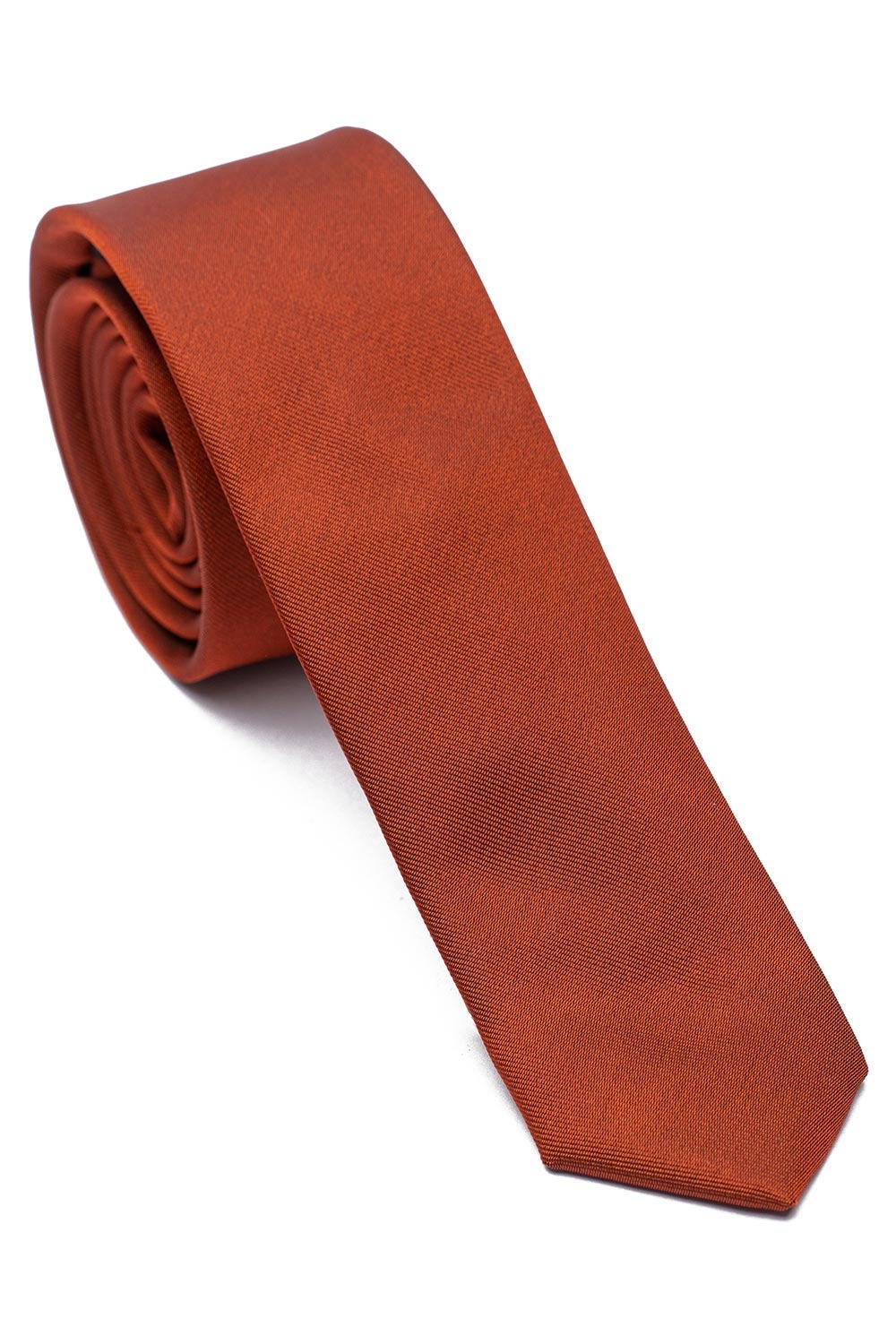 Cravata poliester tesut oranj uni 0