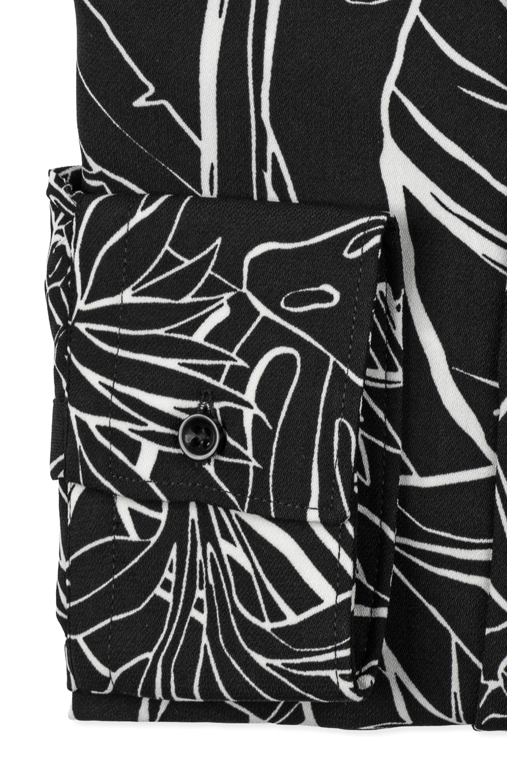 Camasa straight neagra print 2