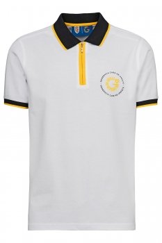 Tricou polo slim alb generatia de suflet