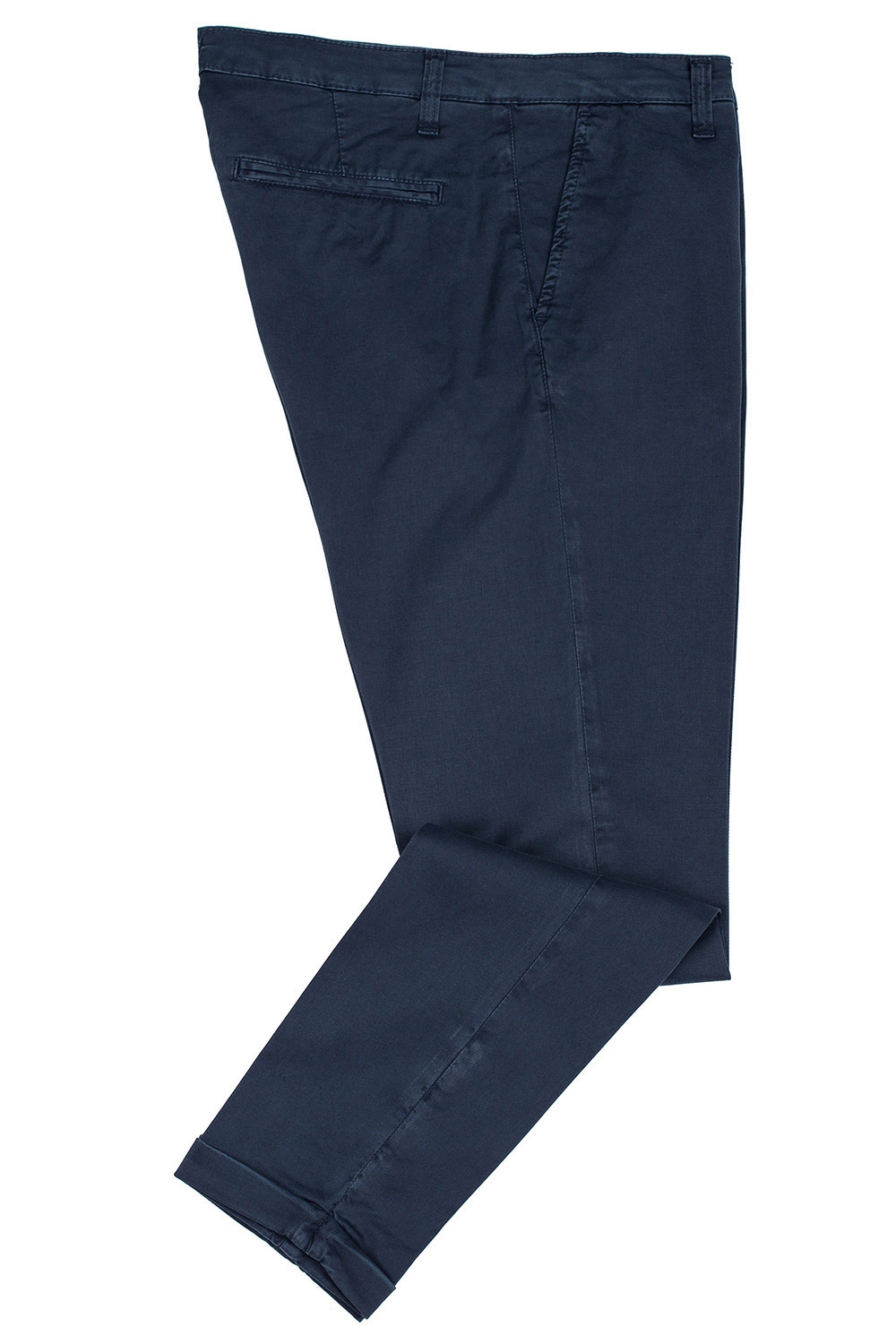Pantaloni slim bleumarin uni 1