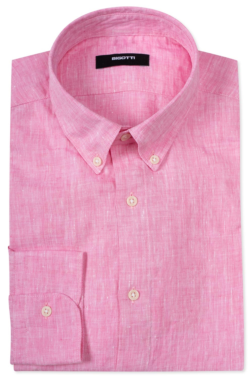 Slim body pink plain shirt 0