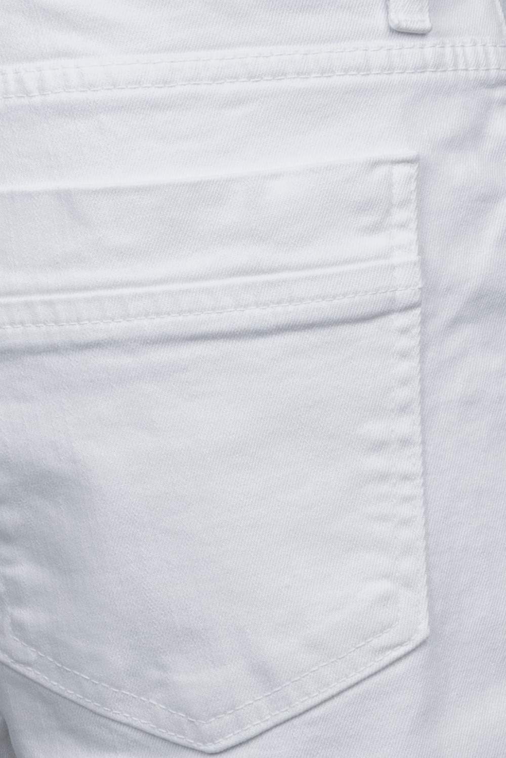 Pantaloni scurti slim albi uni 2
