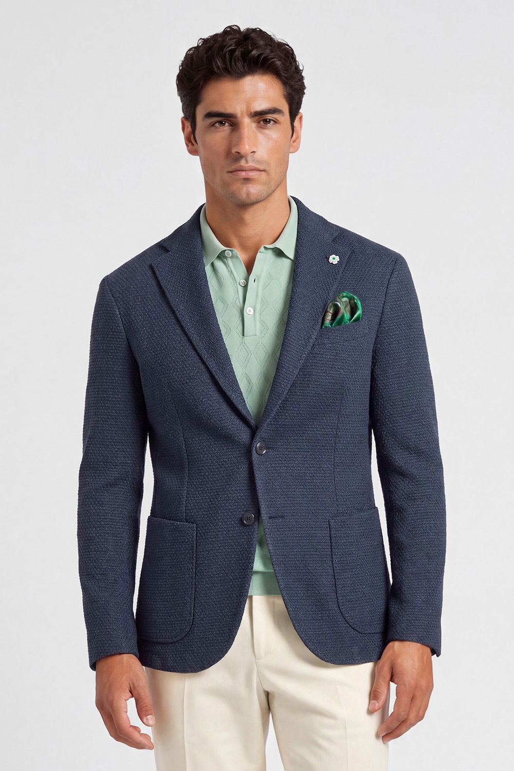 Sacou bleumarin uni 0