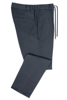 Pantaloni slim bleumarin uni