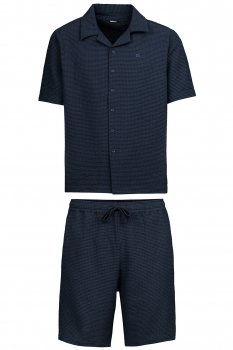 Set 2 piese regular bleumarin uni