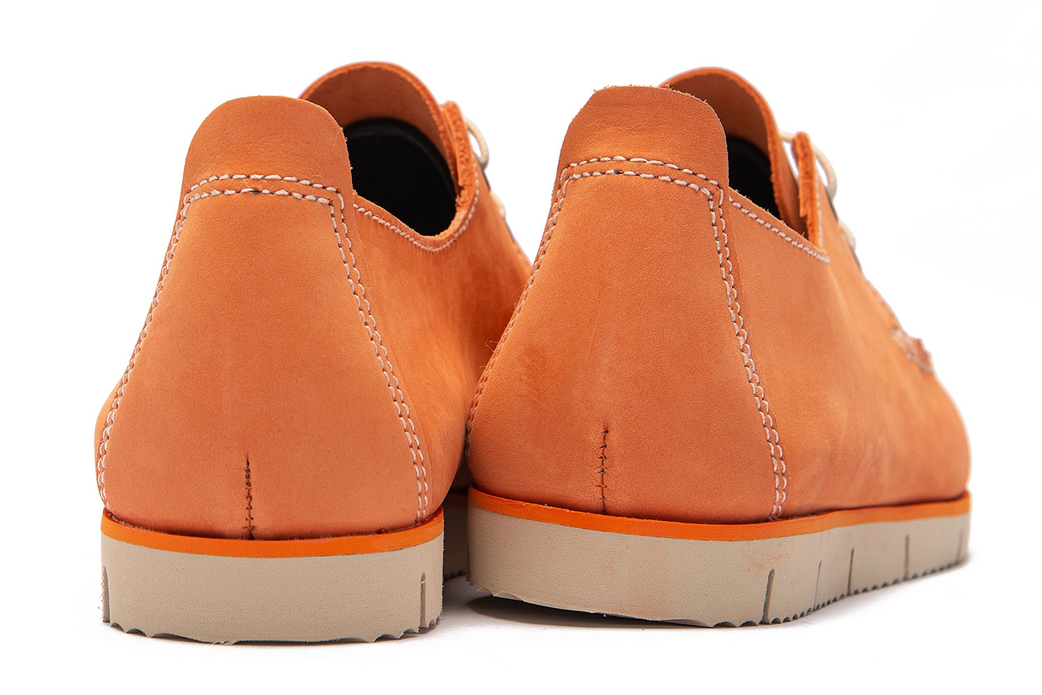 Pantofi Oranj Piele nabuc 2