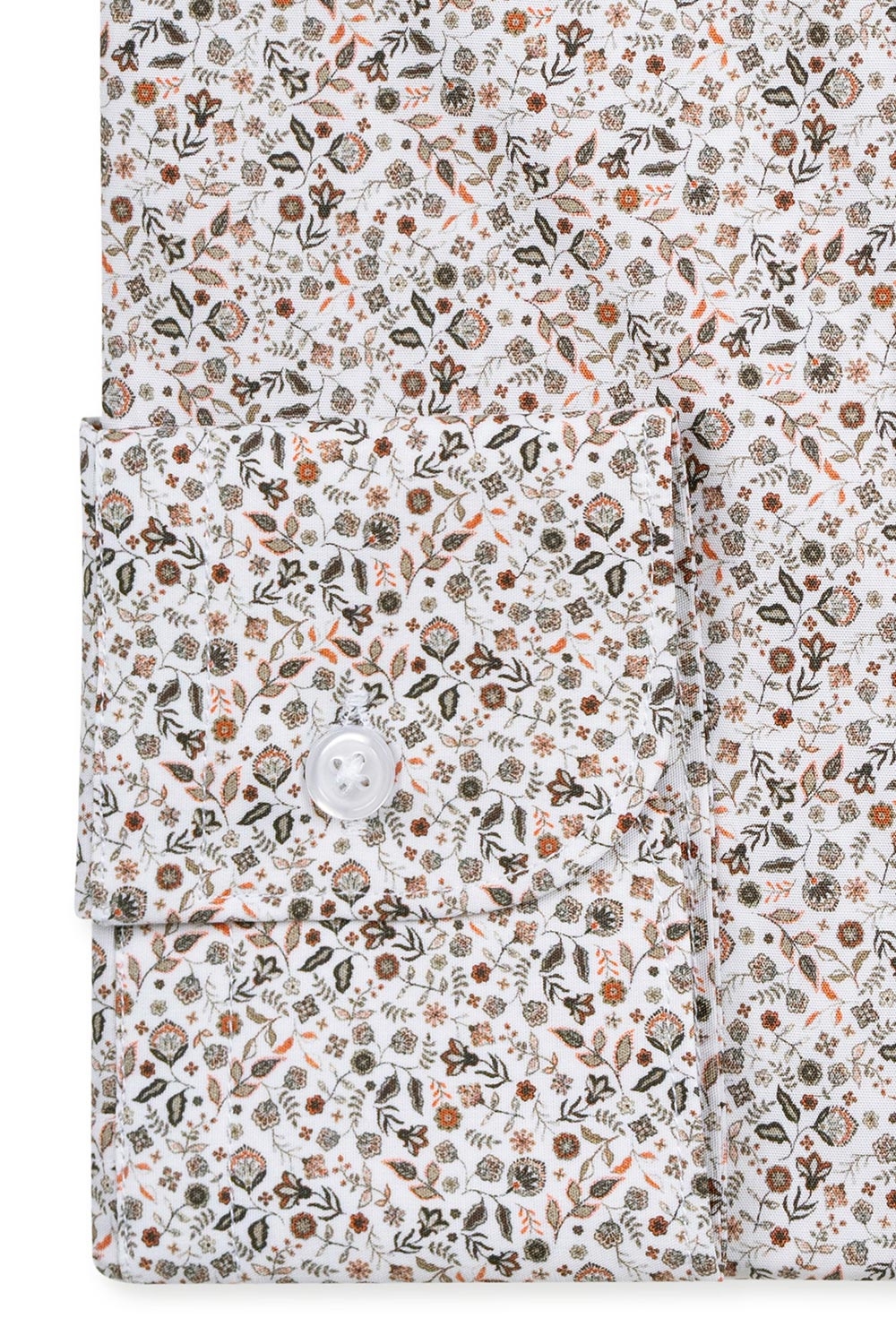 Camasa slim alba print floral 2