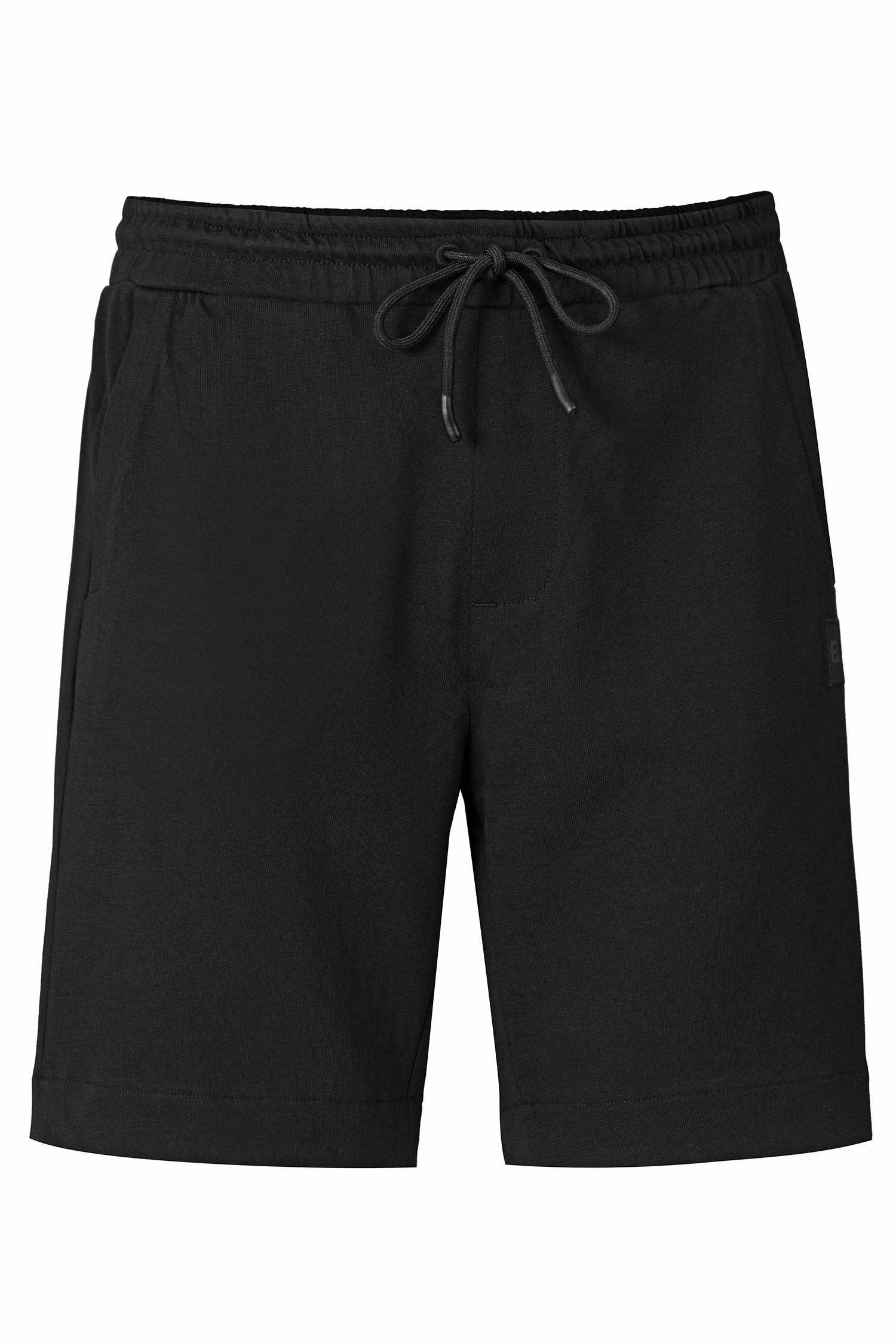 Pantaloni scurti slim negri uni 0