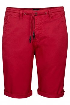 Pantaloni scurti slim rosii uni