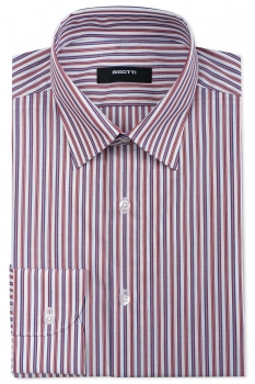 Shaped white striped shirt