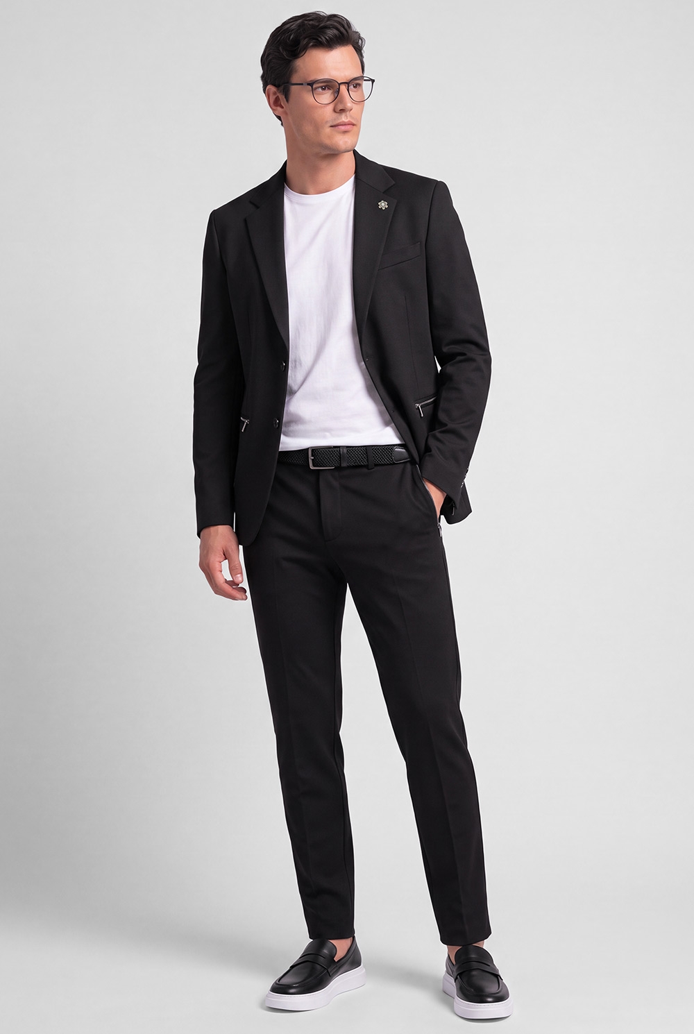 Sacou negru uni 5
