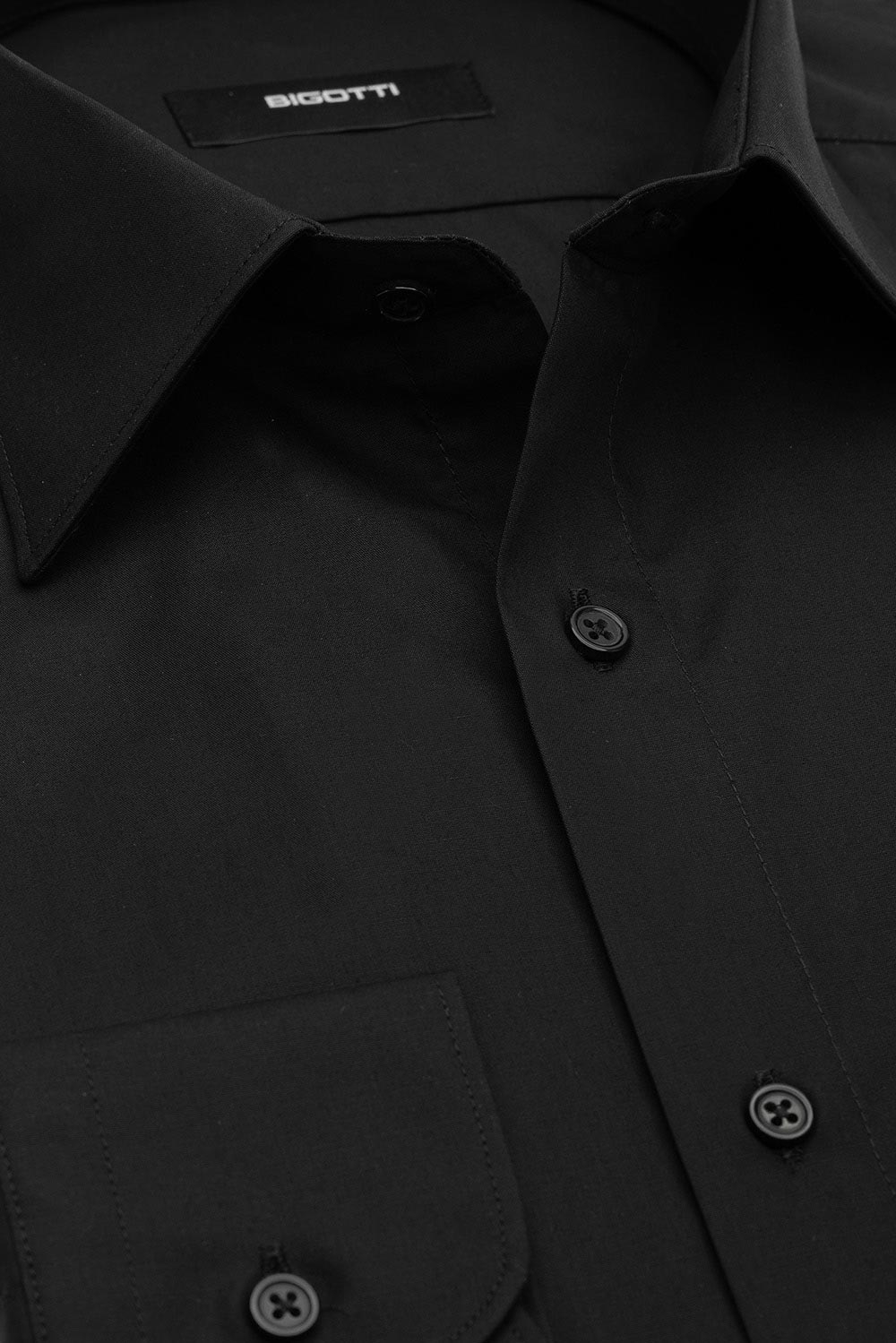 Camasa shaped neagra uni 1