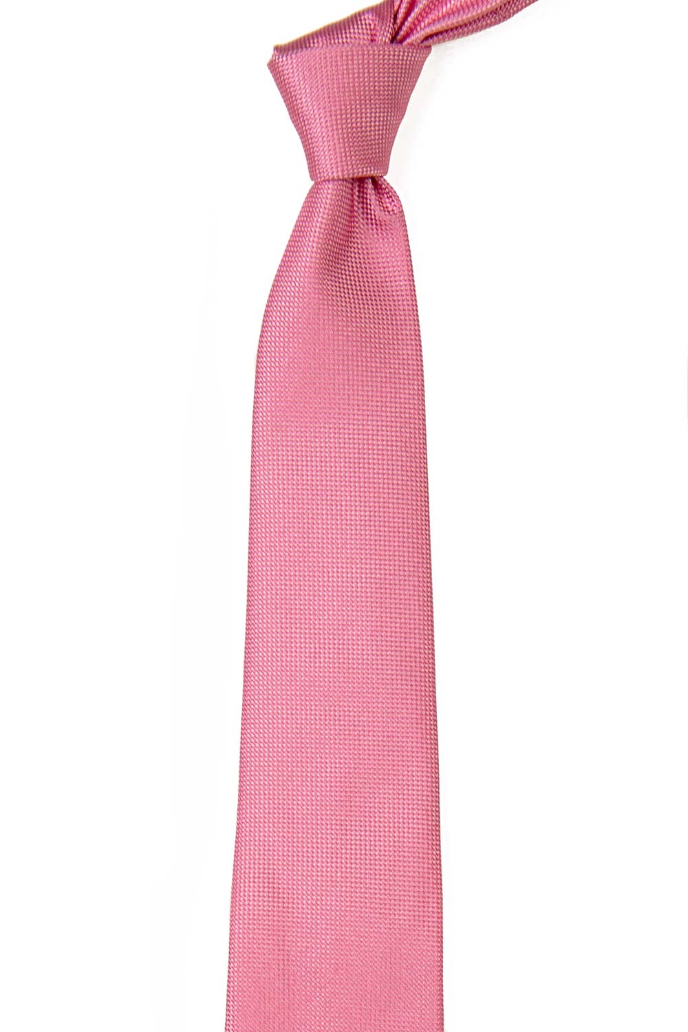 Cravata Matase tesuta Roz Uni 1