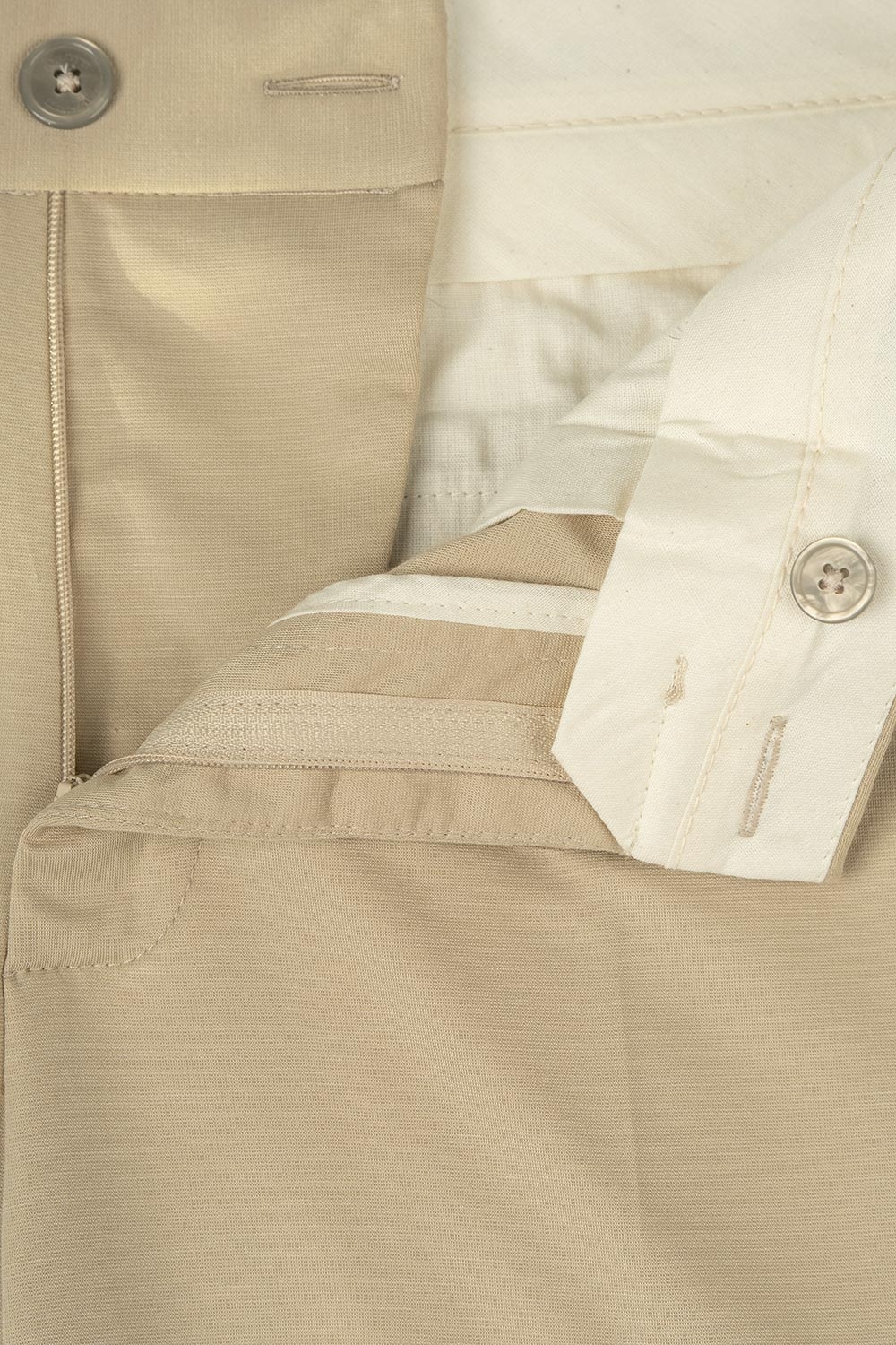 Pantaloni slim bej uni 1