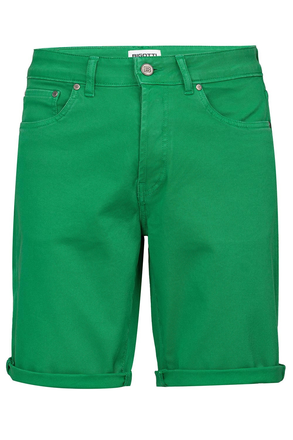 Pantaloni scurti slim verzi uni 1