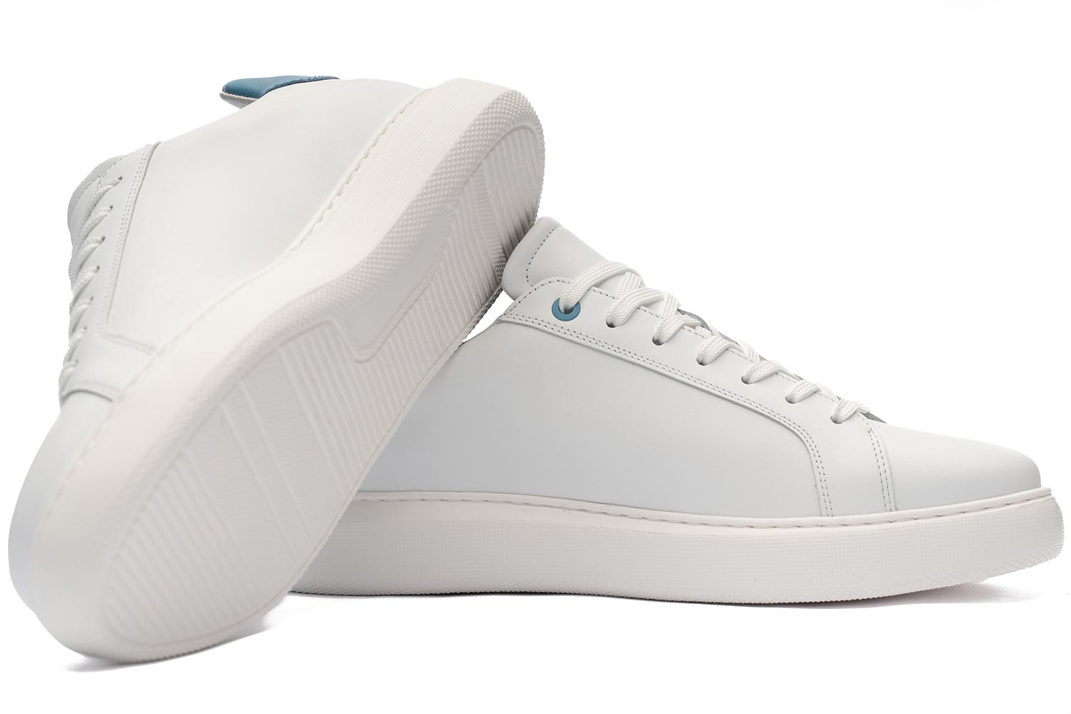 Sneakers albi piele naturala 1