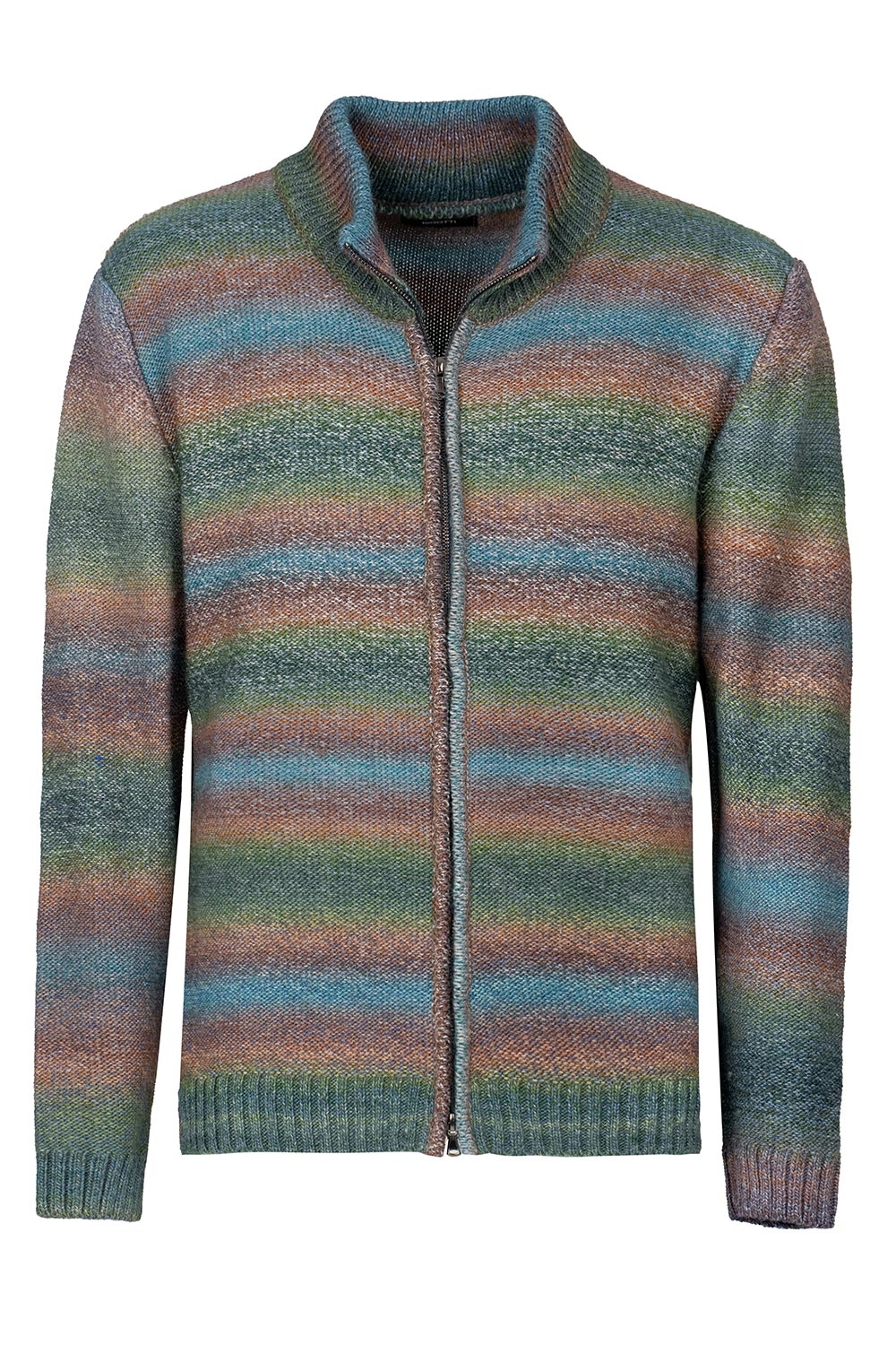 Regular multi-colored sweater 0