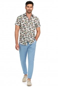 Pantaloni baggy albastri uni