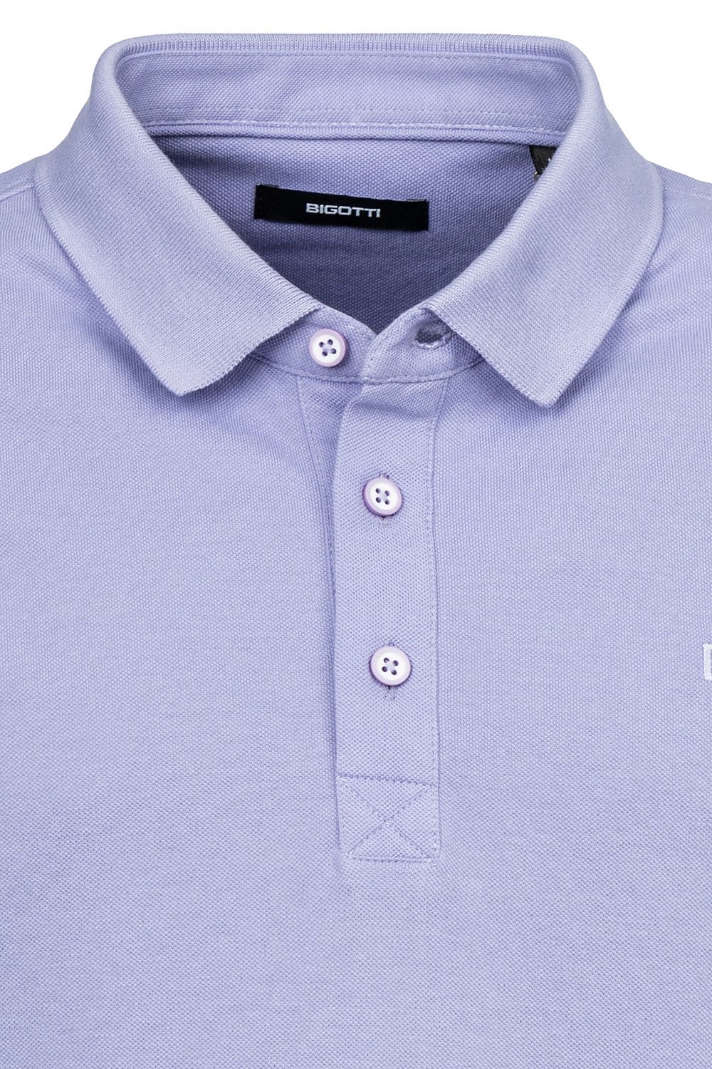 Tricou polo slim lila uni 2