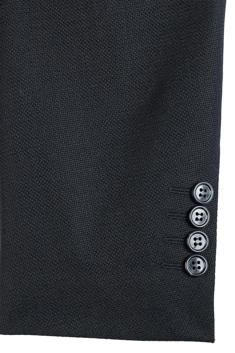 Slim body black structured blazer 3