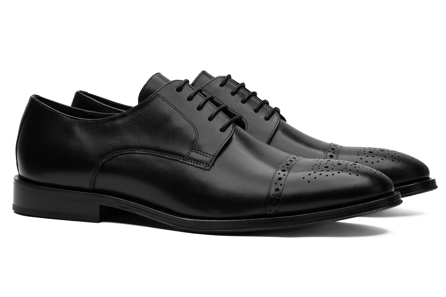 Pantofi negri piele naturala 0