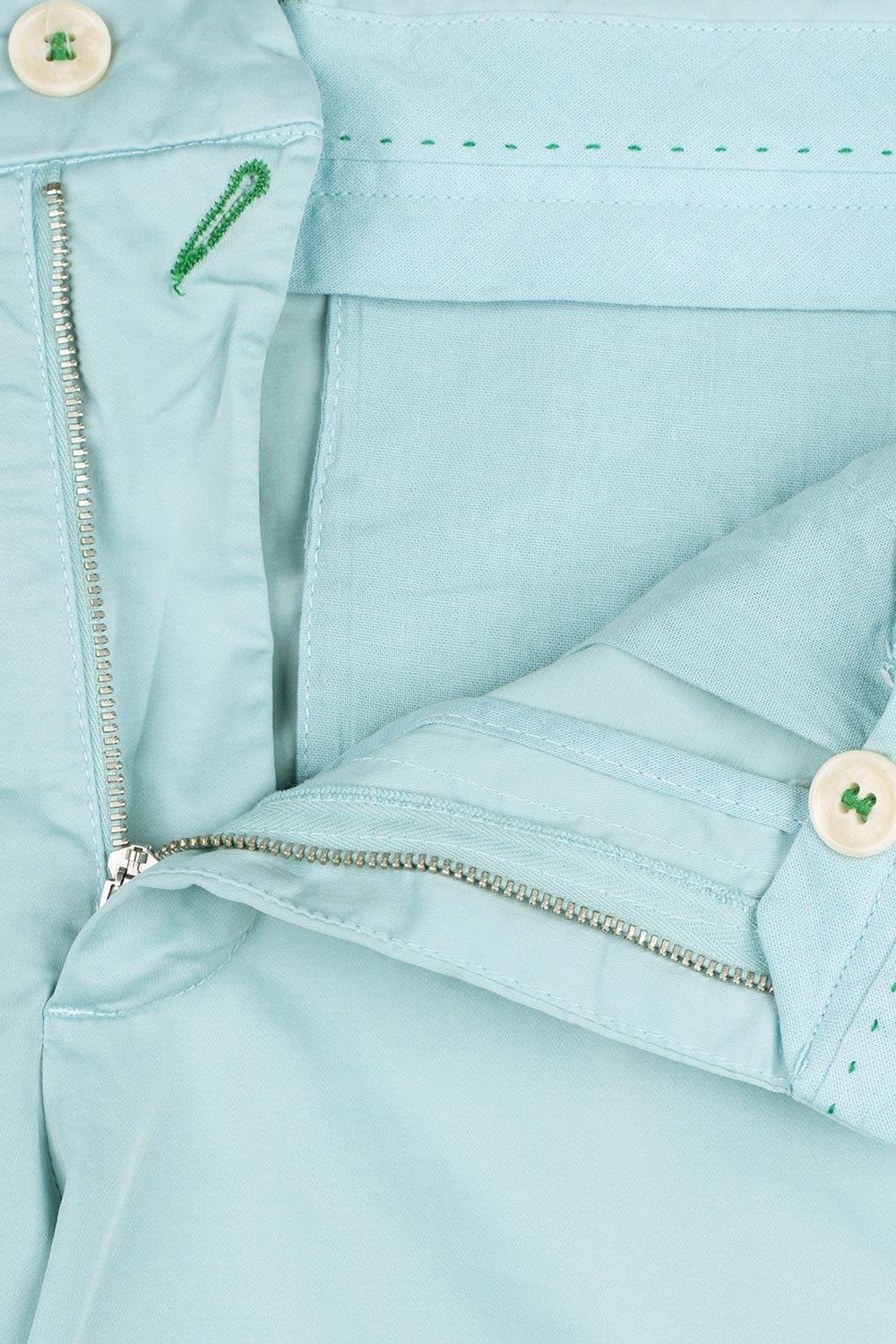 Pantaloni slim verzi uni 1