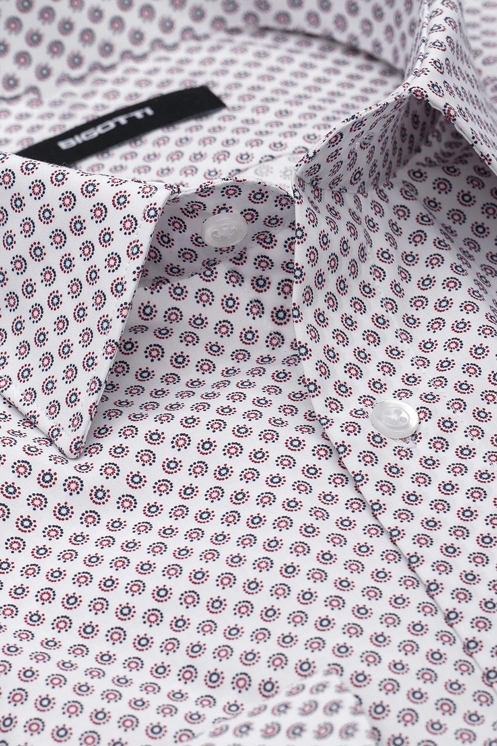 Camasa shaped alba print geometric 1