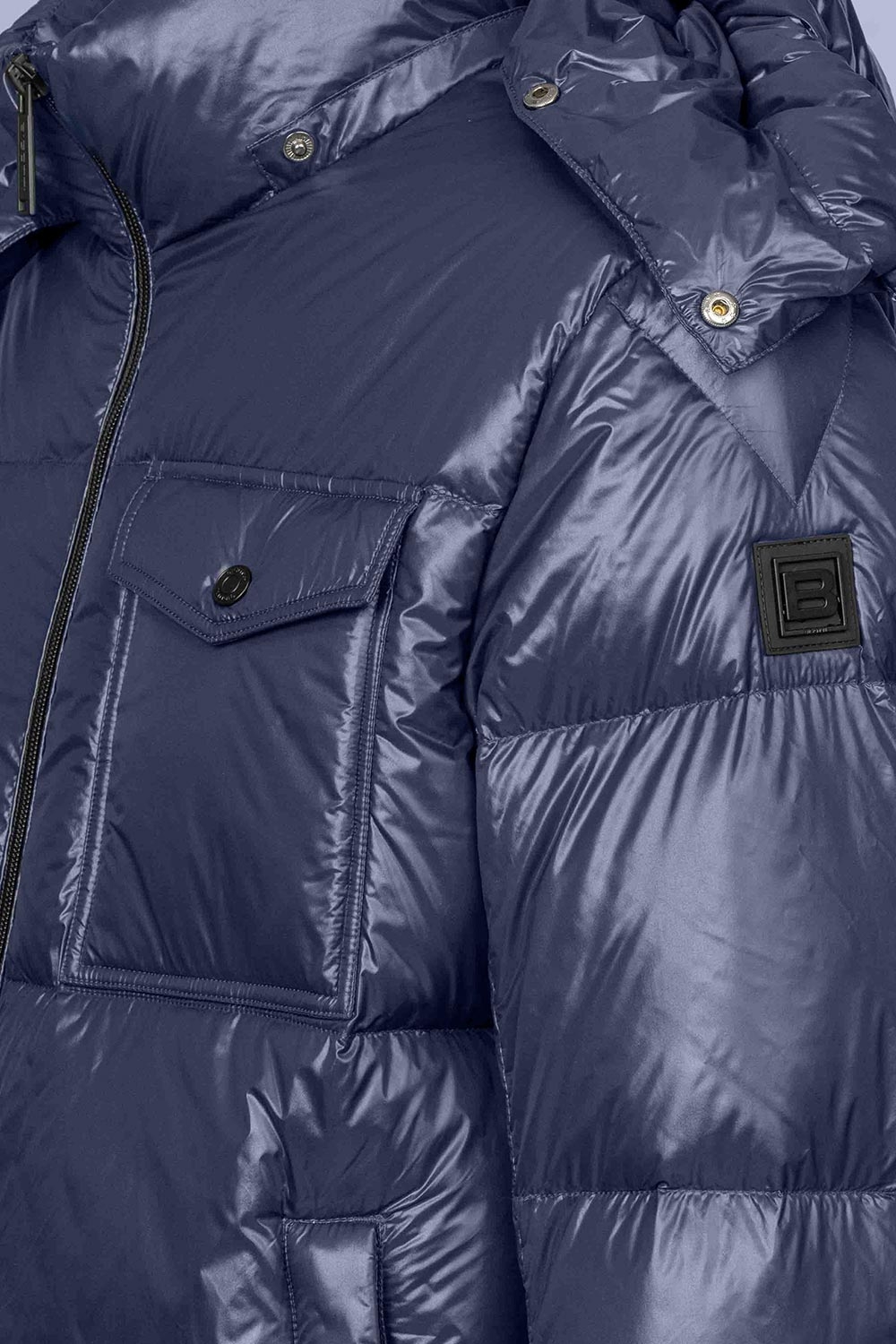 Geaca slim bleumarin uni 1