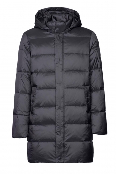 Jacheta slim bleumarin uni cu puf