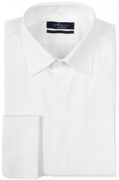 Camasa shaped alba cu plastron