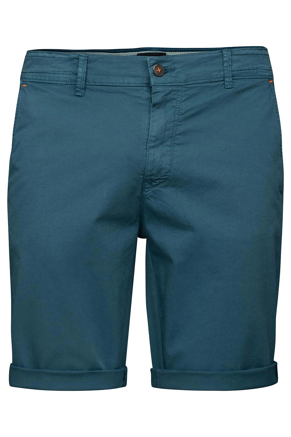 Pantaloni scurti slim albastri uni 1
