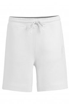 Pantaloni scurti slim albi uni