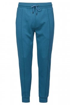 Slim body blue plain trousers