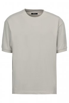 Tricou regular bej uni