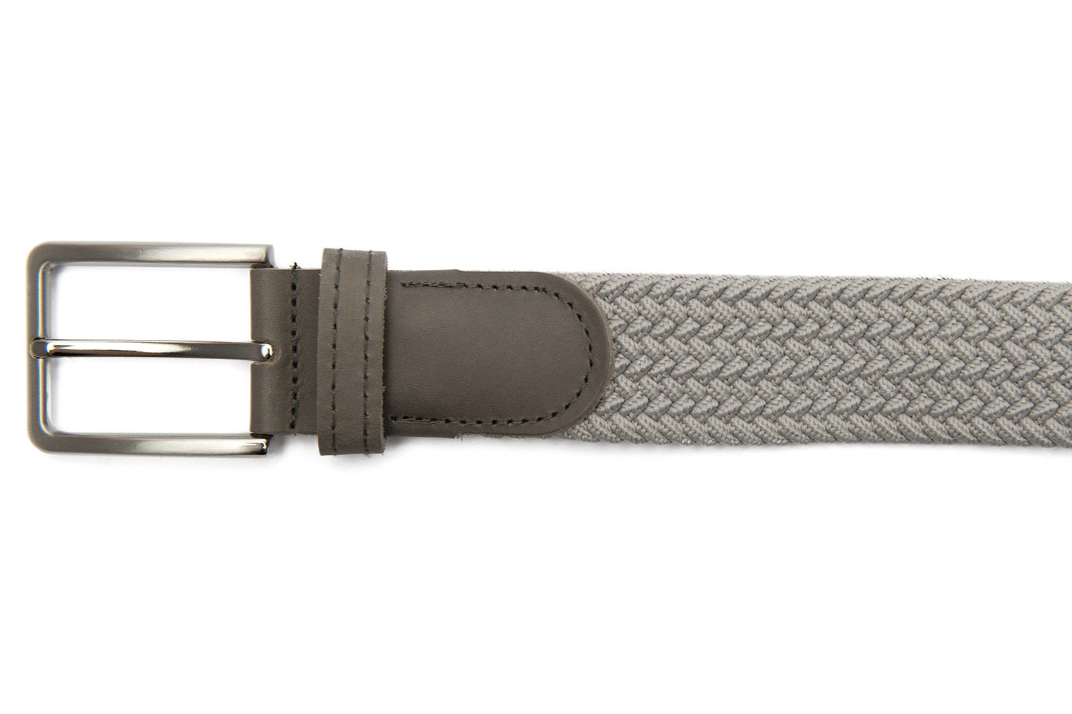Belt grey textil elastic,piele 1