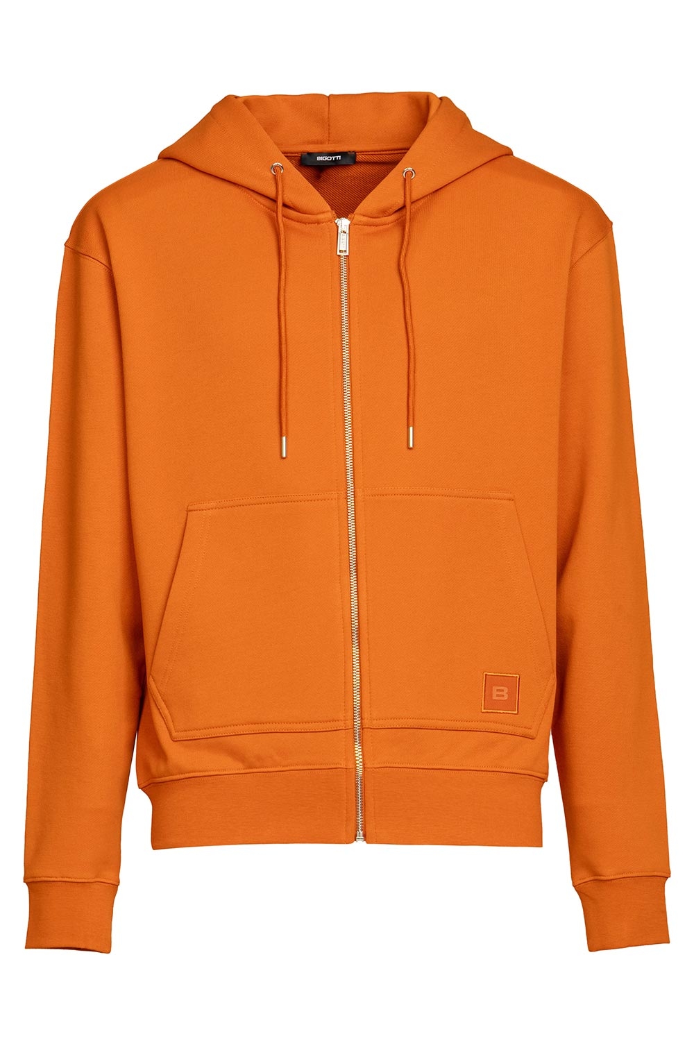 Hanorac oversize oranj cu gluga 0