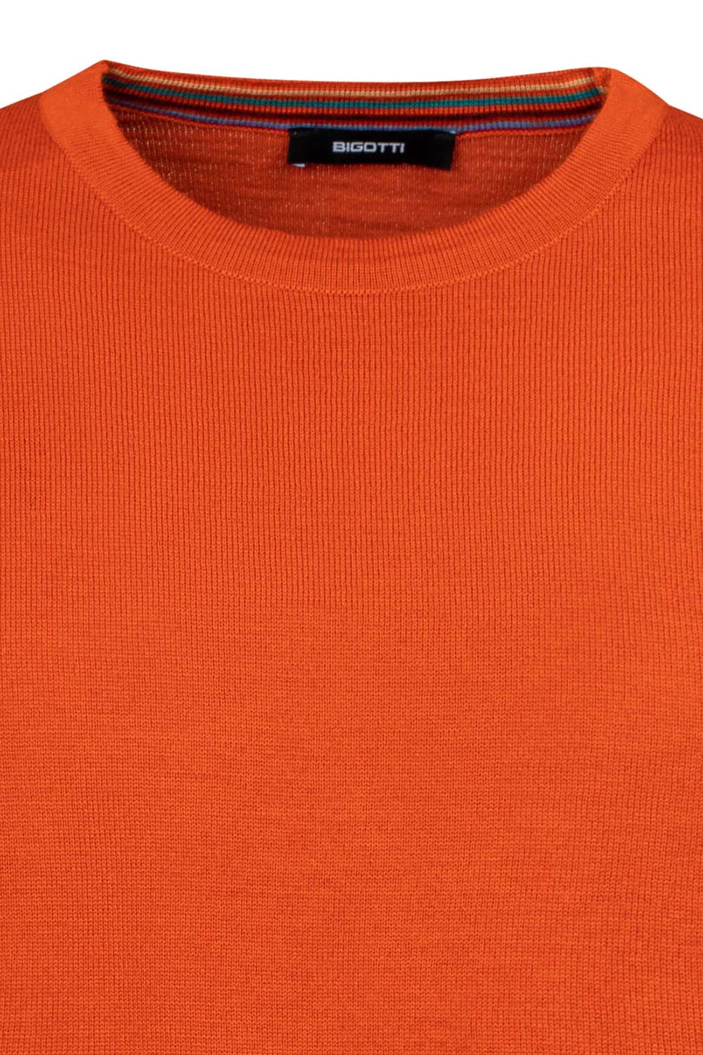 Pulover regular oranj guler  rotund 2