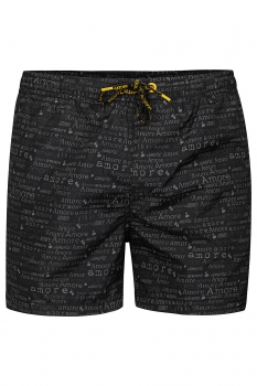 Short negru print 