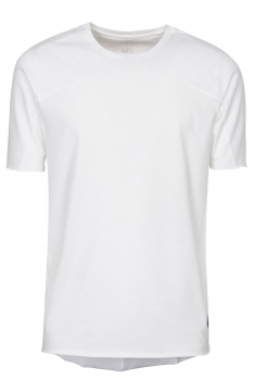 Tricou slim alb guler rotund