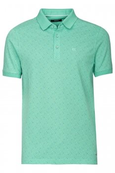Green geometric t-shirt