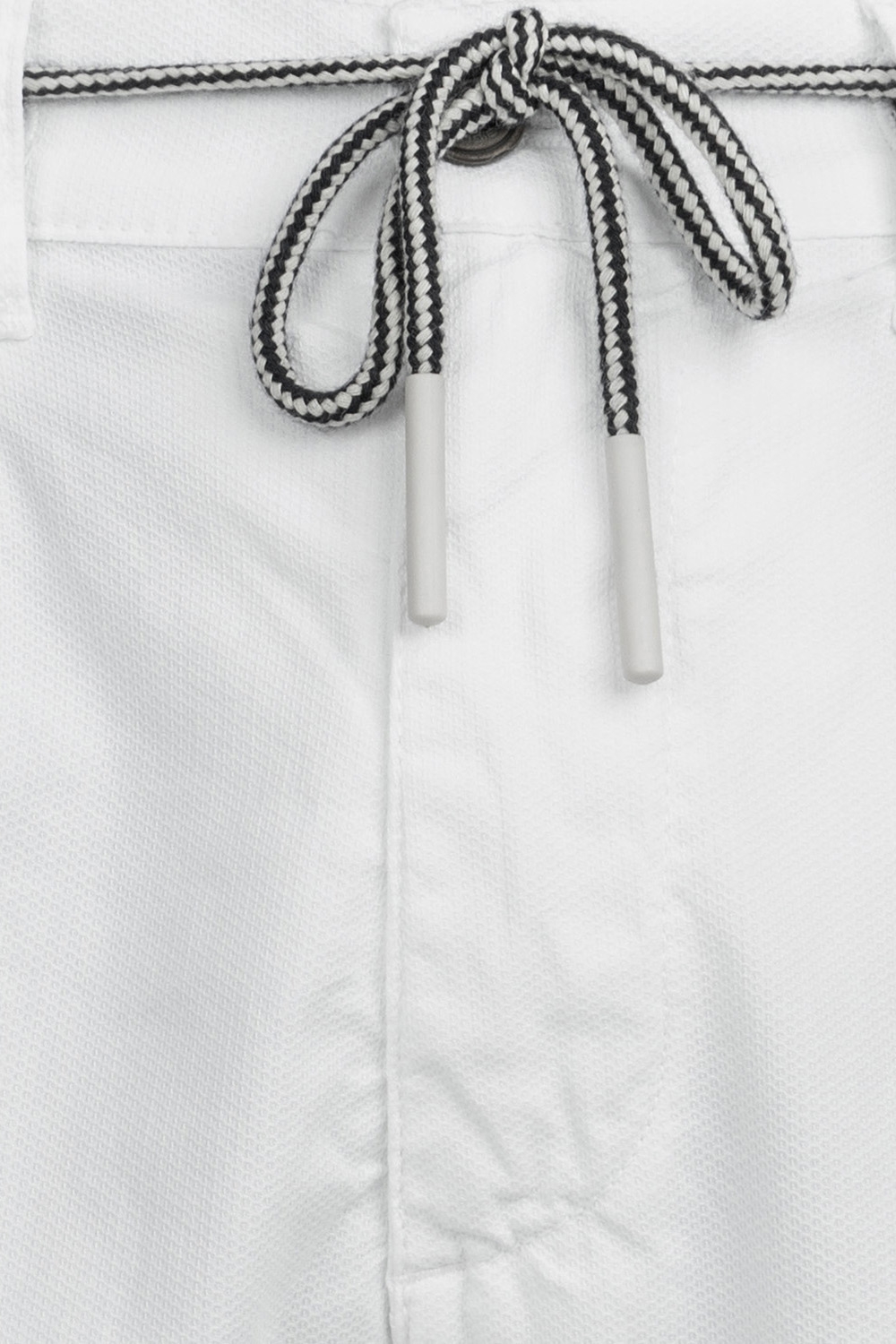 Pantaloni scurti baggy albi uni 1