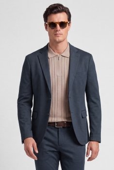 Sacou bleumarin uni