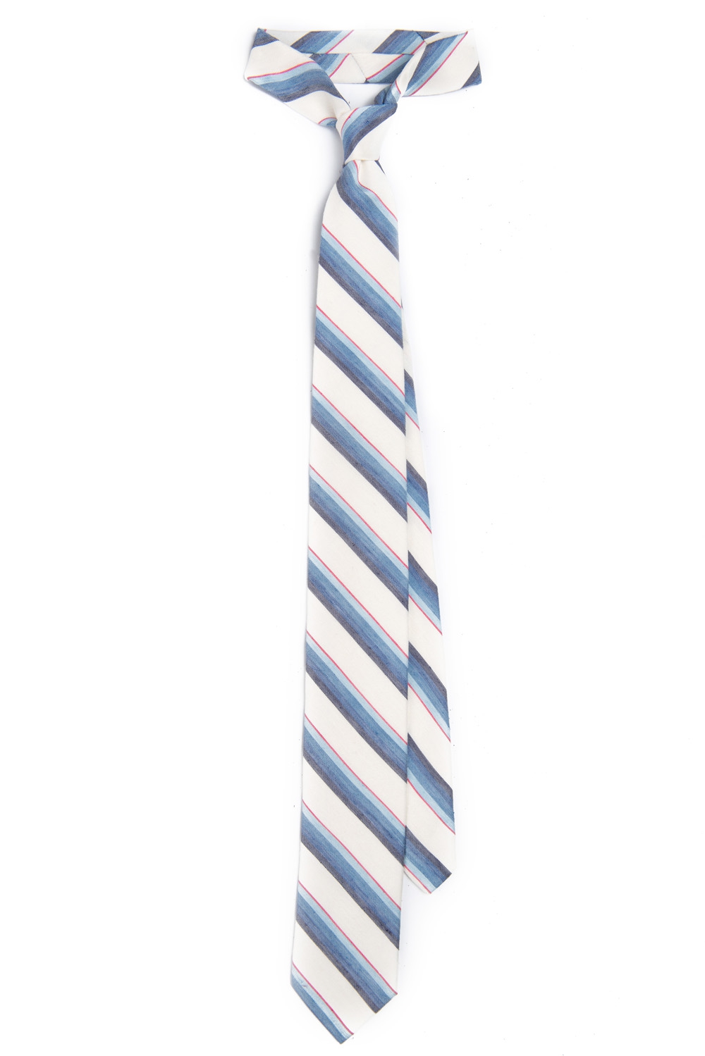Cravata alb dungi 0