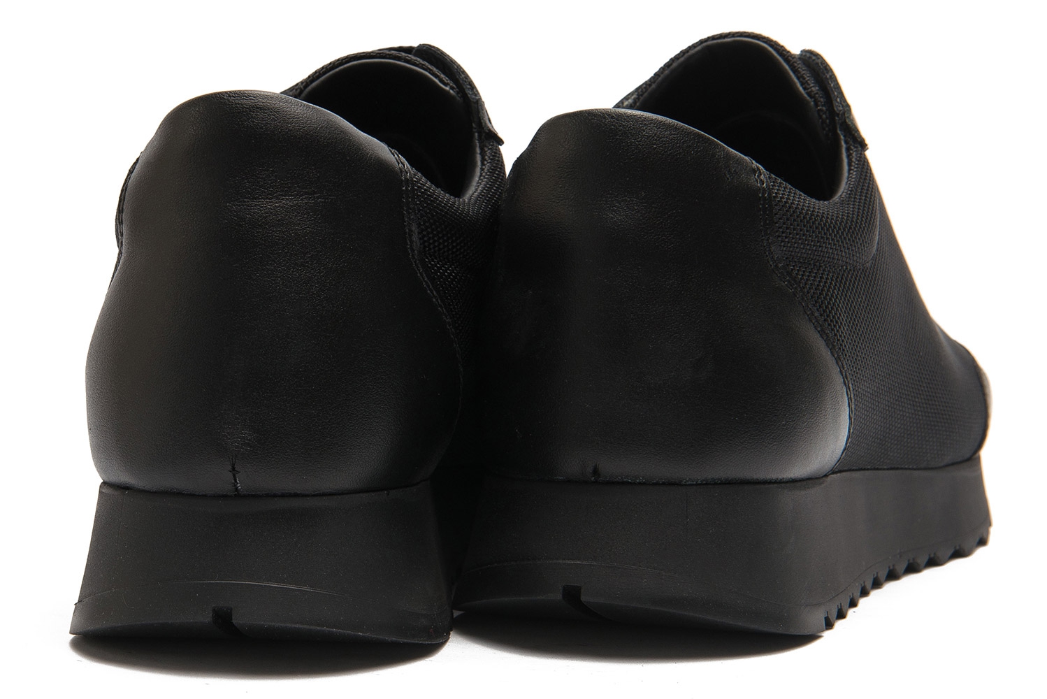 Sneakers negri piele naturala 2