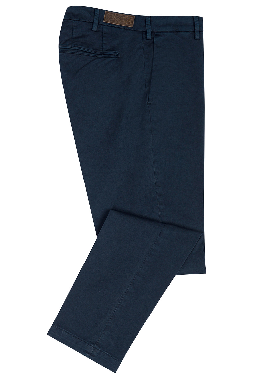 Pantaloni regular bleumarin uni 0