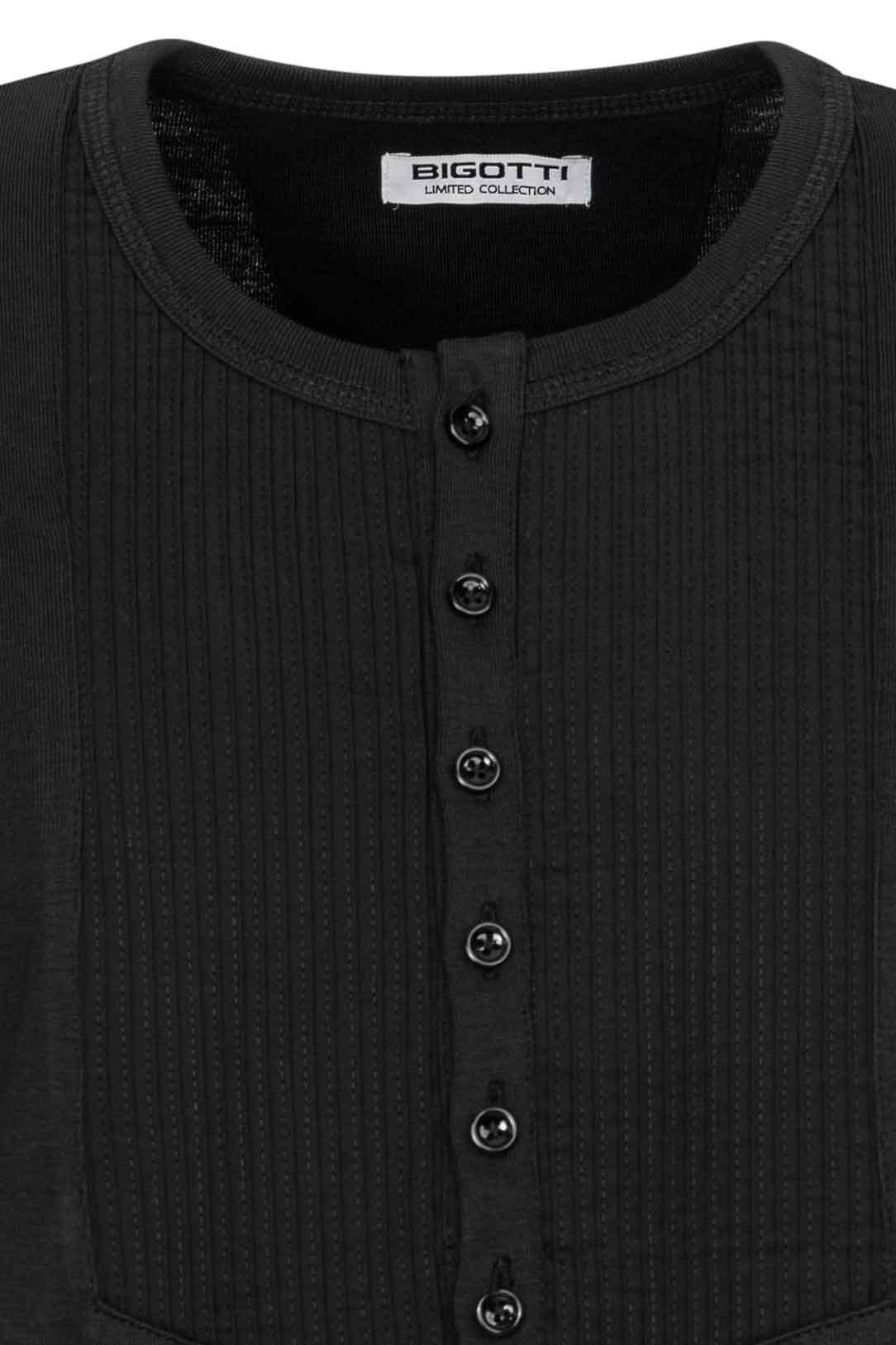 Tricou slim negru uni guler rotund limited collection 2