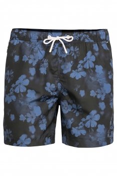 Short bleumarin print floral