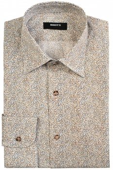 Camasa slim alba print floral