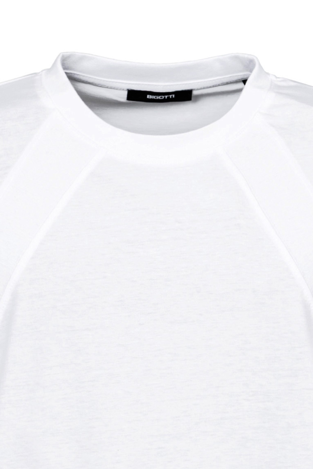 Tricou oversize alb guler rotund 2
