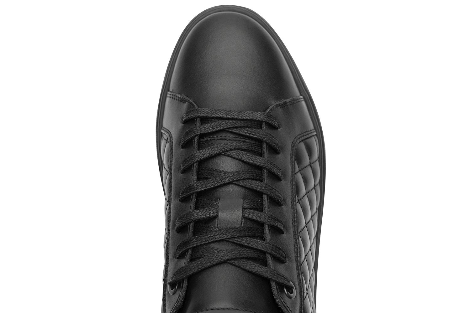 Black genuine leather shoes 3